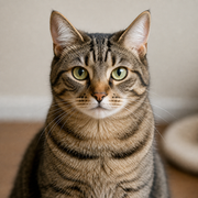 Final generated tabby cat image